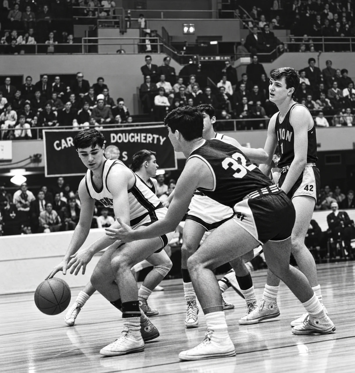 Un match de basketball