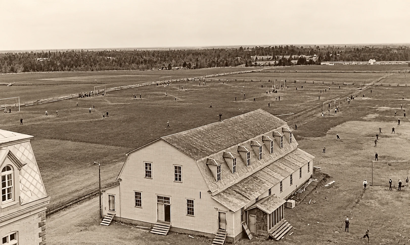 El antiguo gimnasio en 1926