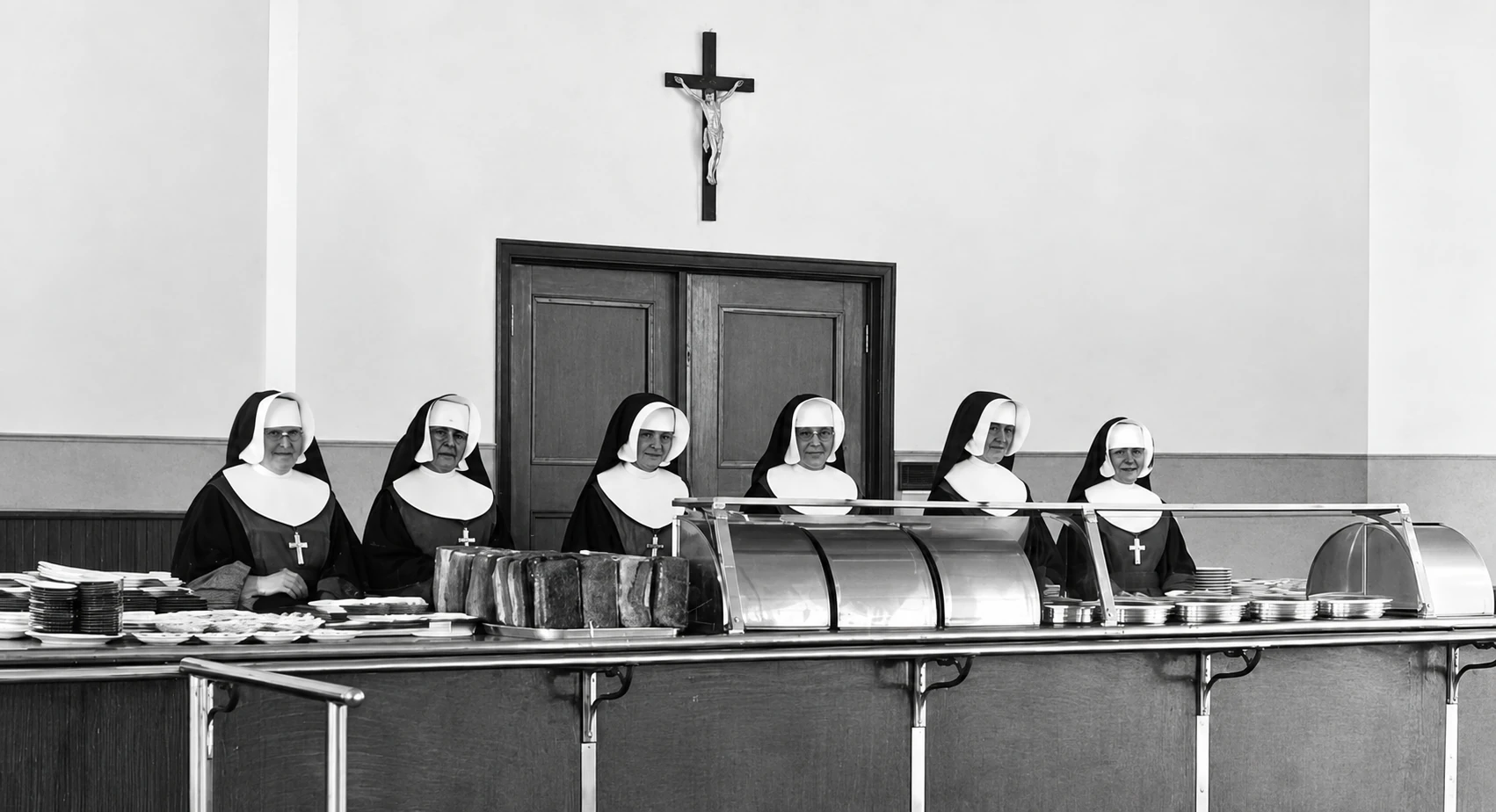 Hermanas en el comedor