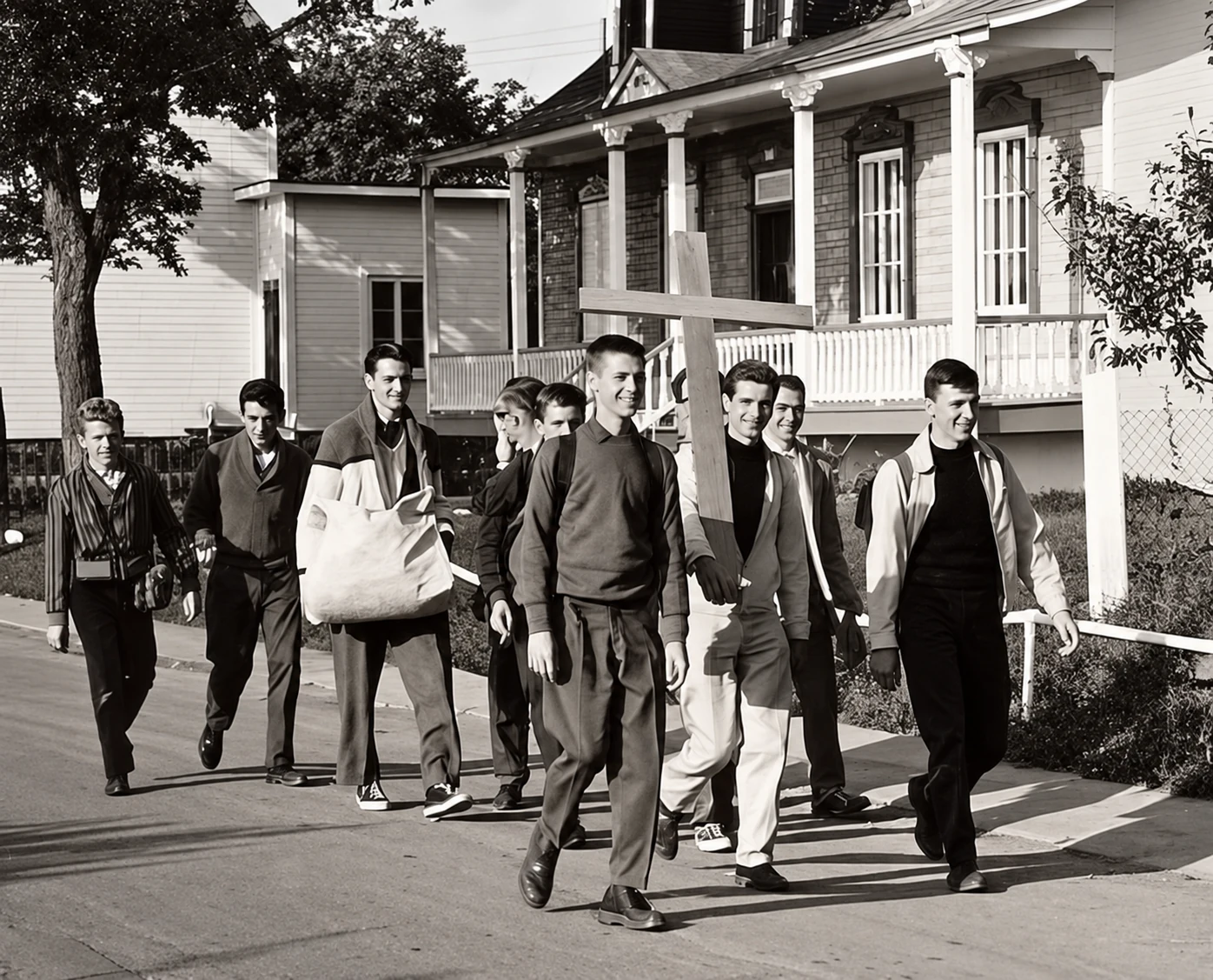 Studenti in pellegrinaggio a Sainte-Anne-de-Beaupré
