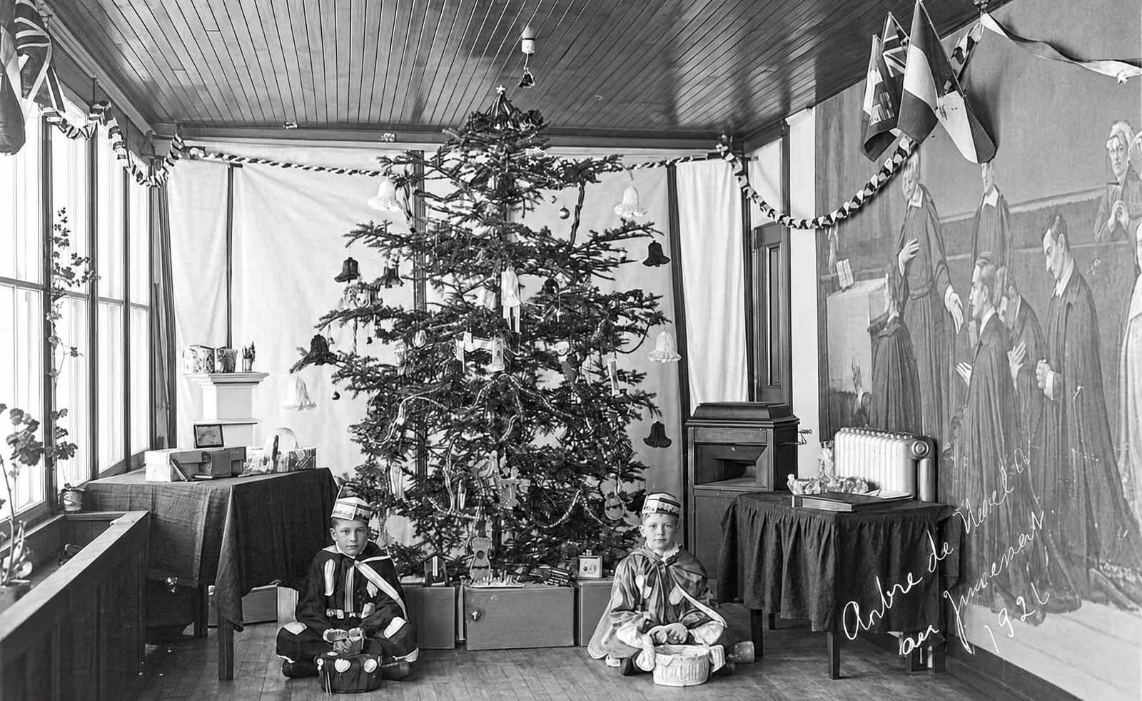 Natale con gli studenti nel 1926